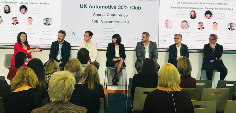 The UK Automotive 30% Club Executive Panel (photograph)