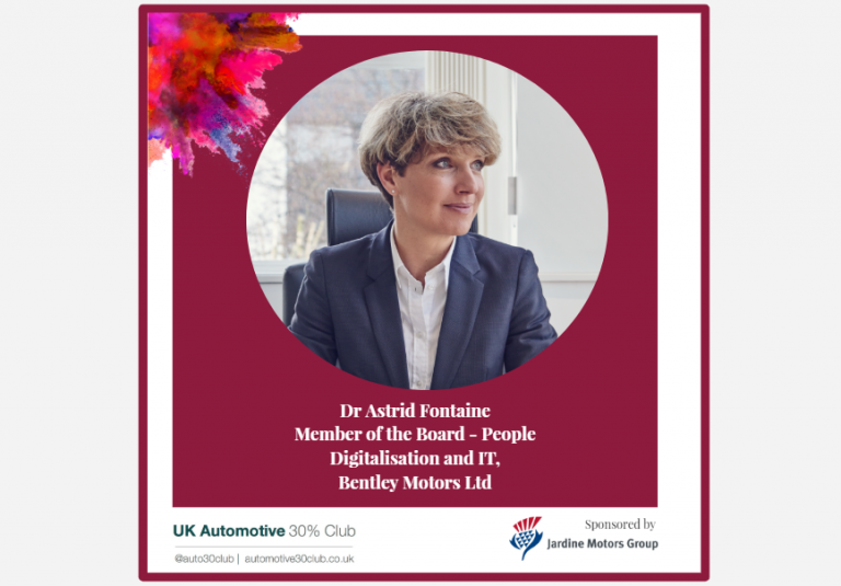 Meet Dr Astrid Fontaine, Member of the Board – People, Digitalisation & IT, Bentley Motors and IAW Award Winner for 2019