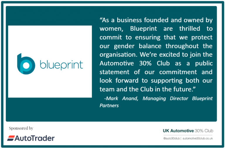 Blueprint Partners join the Automotive 30% Club