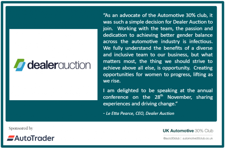Le Etta Pearce of Dealer Auction becomes the newest member of the Automotive 30% Club 