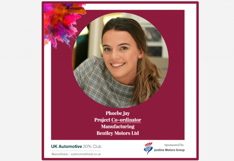 Meet Phoebe Jay, Project Co-ordinator- Manufacturing, Bentley Motors, and IAW Award winner for 2019