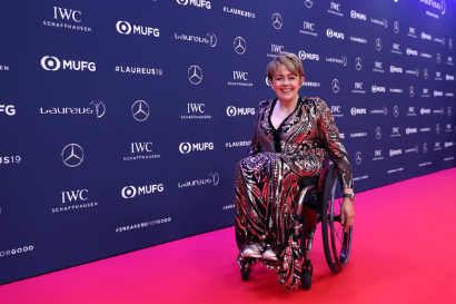 16-time Paralympic medallist Baroness Tanni Grey Thompson is presented with the Sports Personality of the Year, Lifetime Achievement Award