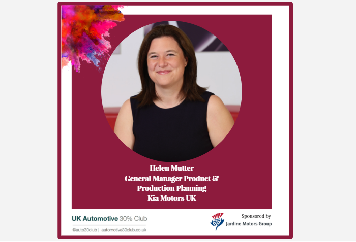 Meet Helen Mutter, General Manager, Product & Production Planning, Kia Motors UK and IAW Award Winner for 2019