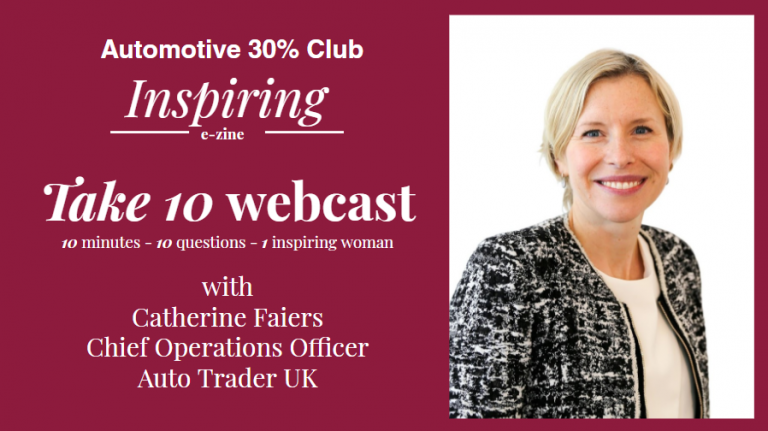 Take 10 Webcast with Catherine Faiers, COO of Auto Trader UK