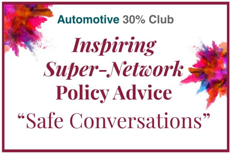 Inspiring Super-Network Policy Advice – Safe Conversations with Toyota GB