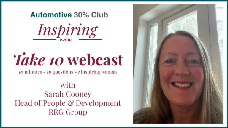 Take 10 Webcast with Sarah Cooney, Head of People and Development at RRG Group