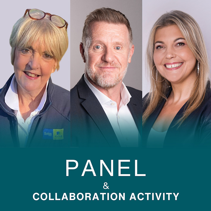 Panellists: Karen Greenwood, Simon Luckhurst and Jane Cusdin (host) Panel 1 - Jane Cusdin (host), Karen Greenwood and Simon Luckhurst (photographs)