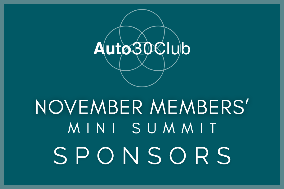 November Members' Mini Summit Sponsors [graphical text]